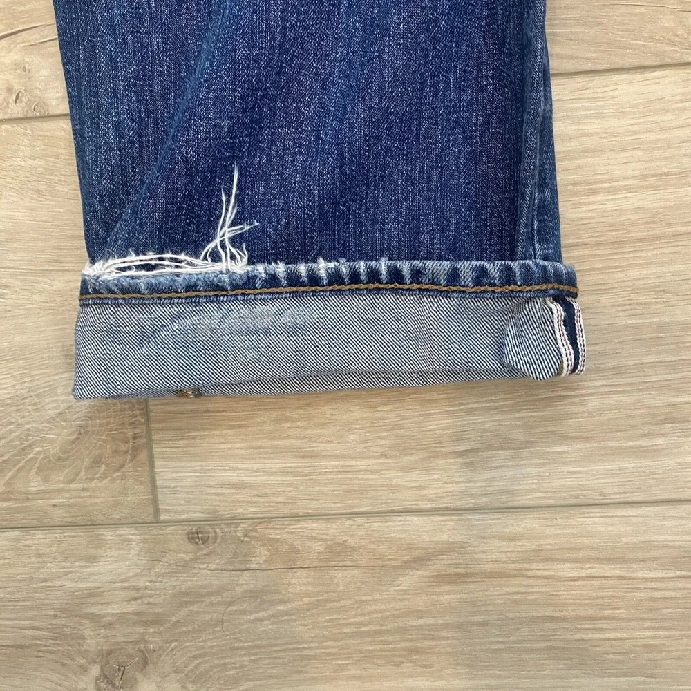 Lands' End Square Rigger Men's Straight Fit Blue Jeans Size 35x30 Selvedge Pants